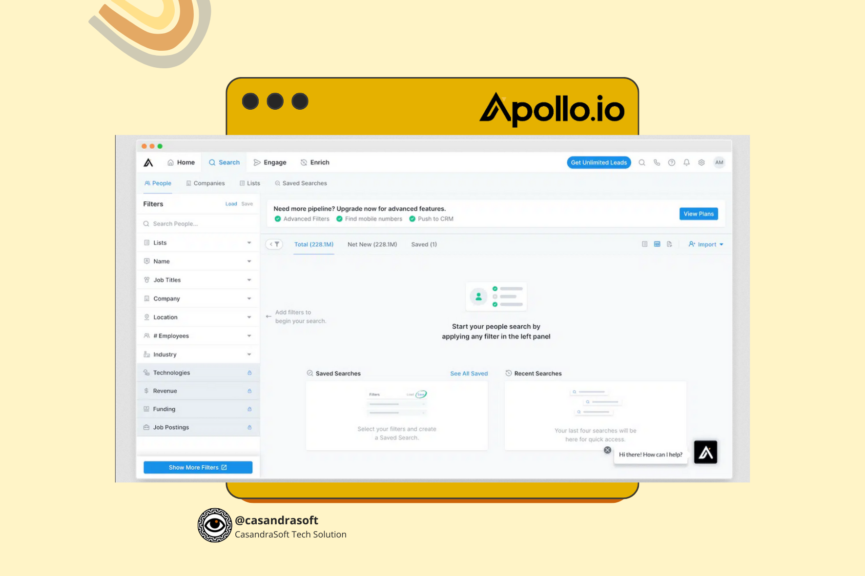 gestiona contactos con apollo