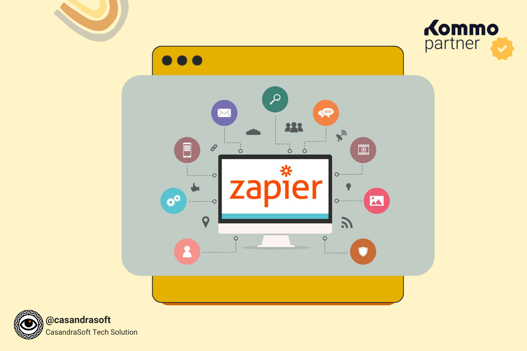 casandrasoft tech solutions agency revops experta en solucion kommo crm en latam e integracion con zapier